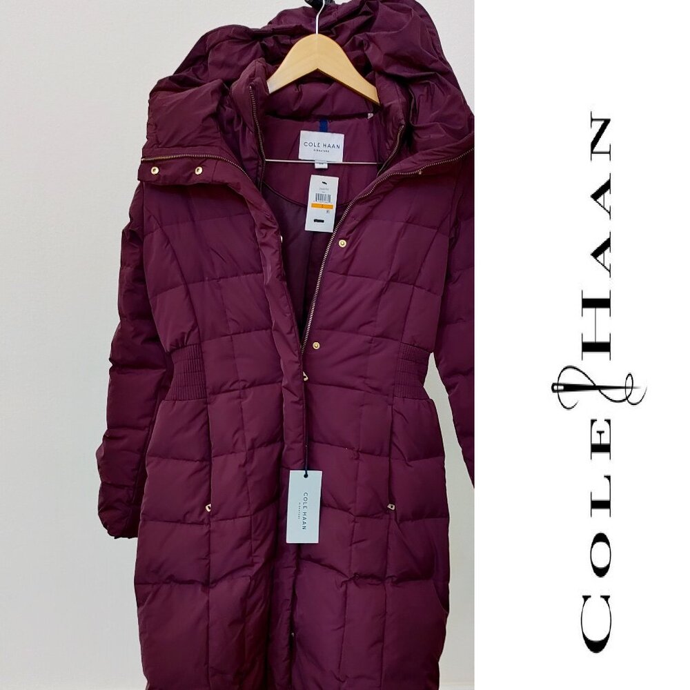New Cole Haan Down Puffer Coat Jacket
